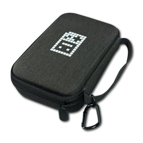 GameLo RG35XX Plus Case Portable Console Case for RG35XX Plus, Holds Game Console, Charging Cable, and Accessories, with Straps and D-Buckles, Lightweight, Compact, Easy to Carry, Black - style: Rg35xx Plus Case