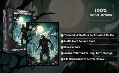(Zombie V2) 100% Hand-Drawn 100ct Textured Matte TCG/MTG Card Art Sleeves by Realm Guard - style: Graphene