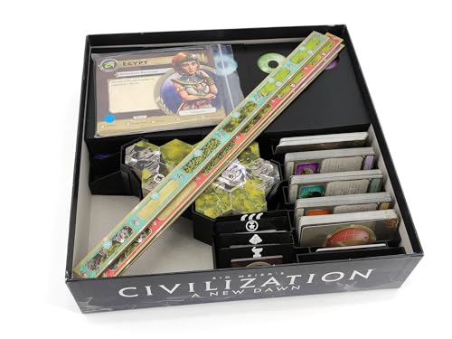 Board Game Insert for Civilization: A New Dawn - color: Dark Brown