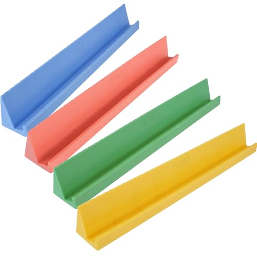 4 Silicone Domino Racks & Holders, Anti-Slip for Double-Six Sets | 3 Tilt Angles Fit All Tile Sizes, Works with Mexican Train Games, Vibrant Macaron Shades for Family Fun Night - color: Light Color, size: 4PCS