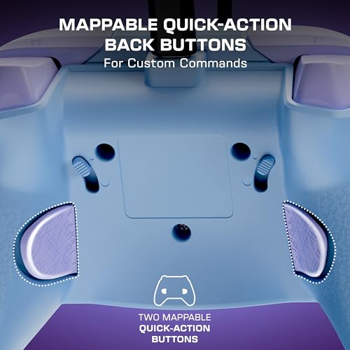 Turtle Beach Rematch Advanced Wired Gaming Controller for Xbox & PC | Xbox Series X|S, Xbox One, PC, 2 Remappable Buttons, Hall-Effect Triggers, Audio Controls, Glows-in-the-Dark, Cotton Candy - color: Cotton Candy