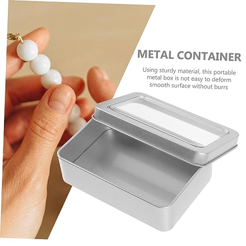 Dice Organizers Storage Portable Tin Box Lid with Foam Liner Small Dice Storage Case for Games Metal