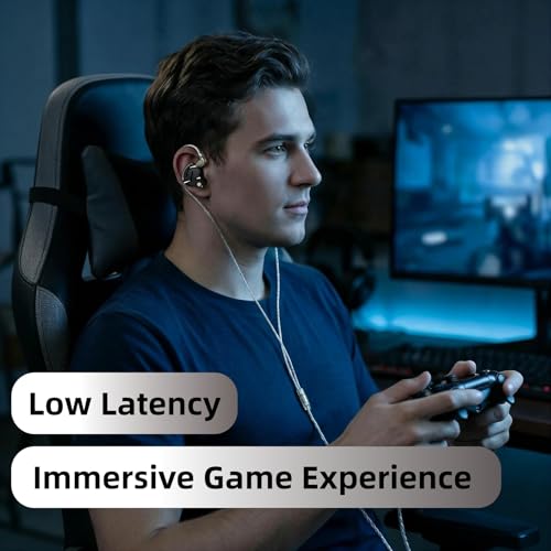 KZ ZS12 PRO 2 in Ear Monitor Headphones, 5BA+1DD 6 Hybrid Driver Gaming Earbuds Wired Earphones, HiFi Clarity Sound Immersive Bass IEMs for Gaming Musician Singer Audiophile (Black without Microphone) - color: Dark, style: without mic