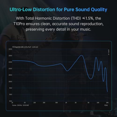 ARTTI T10 Pro in-Ear Monitor, Dual Magnetic Circuit 14.2mm Planner Driver HiFi IEM Earphones, Wired Gaming Earbud with Full Metal Housing, Detachable OFC Cable for Singer Musician Audiophile(Silver) - color: Silver