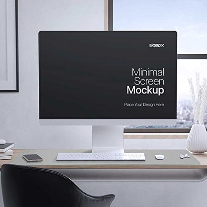 Aothia Double-Sided PU Leather Desk Pad - Non-Slip Large Mouse Pad & Desk Mat for Office, Home - Waterproof, Easy to Clean, Durable Dual-Sided Surface (23.6"x13.7", Grey) - color: Grey, size: 23.6" x 13.7"