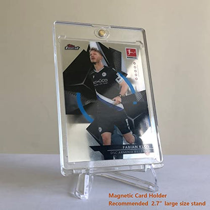 LRANFOW Thickened Version 24 Packs Card Stands Sports Card Holder, Card Display Stand for Display Graded Card Challenge Medals Casino Chips, 2.3 Inch Tall, Clear - size: 24 PCS / 2.3"