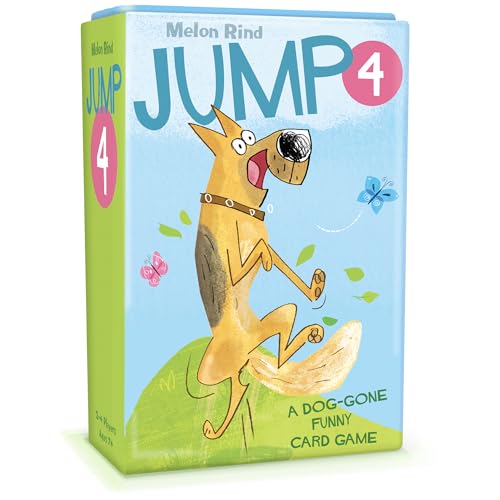 Melon Rind Jump 4, Math Game for Kids Learning Multiples of 4, Lively Puppy Themed Card Game, a Fun Math Activity for Boosting Confidence, Quick and Easy Screenless Fun, Ages 7+ - style: Multiples of 4