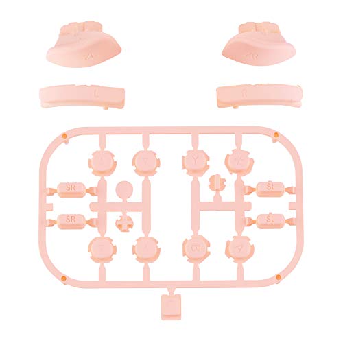 eXtremeRate DIY Full Set Buttons for Nintendo Switch & Switch OLED, Custom Replacement Buttons for JoyCon, ABXY Direction Keys SR SL L R ZR ZL + - Home Capture Trigger Buttons Springs - Mandys Pink - color: Mandys Pink