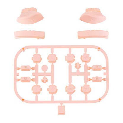 eXtremeRate DIY Full Set Buttons for Nintendo Switch & Switch OLED, Custom Replacement Buttons for JoyCon, ABXY Direction Keys SR SL L R ZR ZL + - Home Capture Trigger Buttons Springs - Mandys Pink - color: Mandys Pink