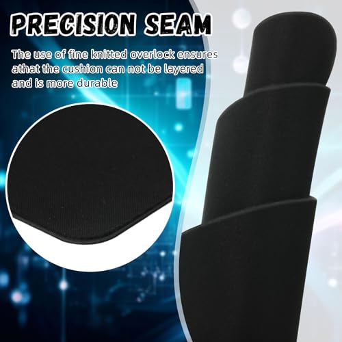 Crtiin 20 Pack Computer Mouse Pad Bulk Gaming Mouse Pad for Computers, Laptop, Office Home, with Non Slip Rubber Base, Black, 7.09 x 8.66 Inch