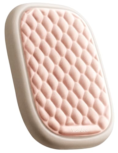 [Upgraded Larger and Thicker]Vaydeer Elbow Rest Pad, Desk Wrist Rest Memory Foam Armrest, Ergonomic Mouse Cushion Support, Wrist Pain Relief for Computer Laptop Working Typing Gaming Office Rose Pink - color: Rose Pink and Cream White, size: Medium