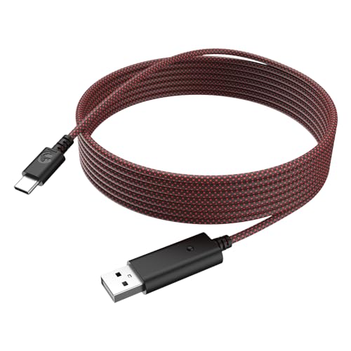 GameSir USB-C Cable for G7 SE, G7, T4 Kaleid (Black & Red) - color: Black & Red