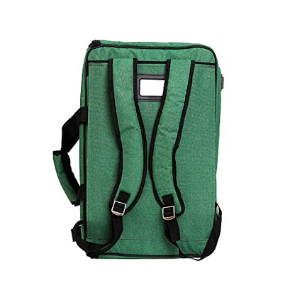 Board Game Bag, [Backpack/Shoulder Strap/Luggage Slip] | Padded Board Game Carrier (Fern Green)