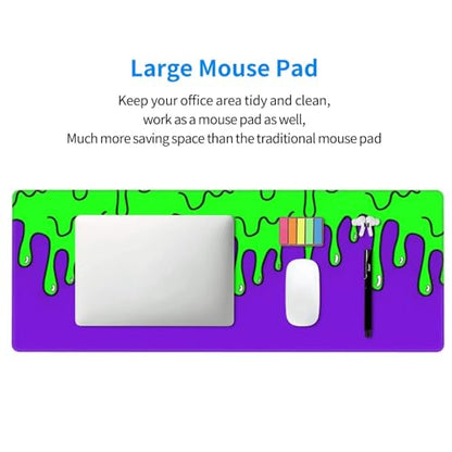 Gaming Mouse Pad Abstract Dripping Design Desk Mat Desk Pad Large Gaming Mouse Pad E-Sports Office Keyboard Pad Computer Mouse Non-Slip Computer Mat Gift for Teen Boyfriend Girlfriend - color: Dripping