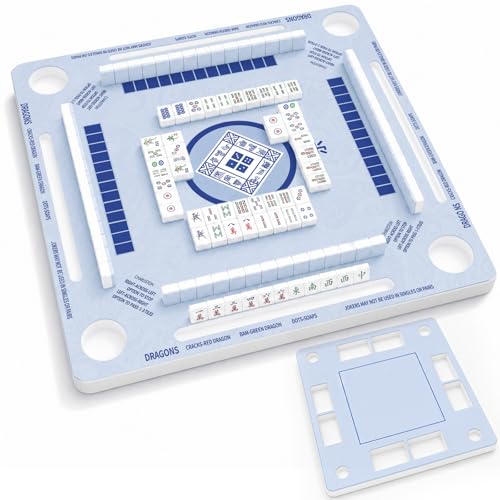2F22E Floating Mahjong Table for Pool, Double-Sided EVA Floating Game Table for Mahjong, Cards, Dominoes & Drinks, 31.5'' Waterproof Floating Table for Pool - color: Eva-01