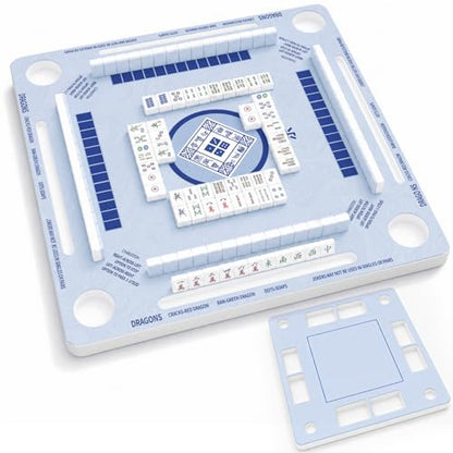 2F22E Floating Mahjong Table for Pool, Double-Sided EVA Floating Game Table for Mahjong, Cards, Dominoes & Drinks, 31.5'' Waterproof Floating Table for Pool - color: Eva-01