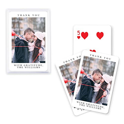 WEDDINGSTAR Custom Photo Printed Playing Card Favor (1, Timeless Snapshot) - color: Timeless Snapshot