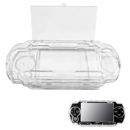 Transparent Hard Case for PSP 2000 3000, Clear Crystal Shell Cover with Screen Protector, Shockproof Protective Housing Replacement for PSP Slim Console, Gaming Collector Display