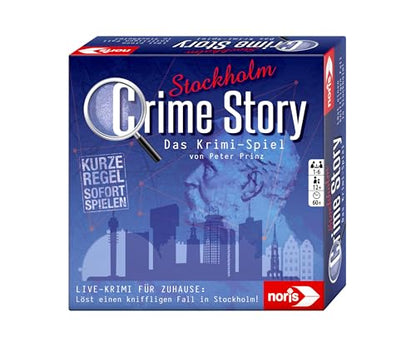 Noris 606201969 Crime Story Stockholm - Crime Game for Adults and Children from 12 Years - Detective Card Game on Stockholm Theme for 1 to 6 Players