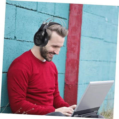 TEHAUX 1pc Wired Gaming Headset Noise Isolation Microphone Comfortable Over-Ear Headphones for Computer and Console Gaming Black Upgraded Dual-Jack Version