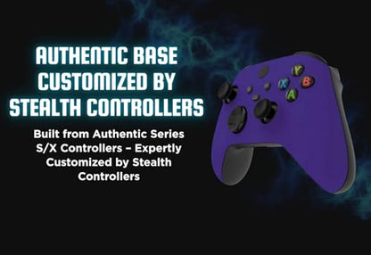 Stealth Controllers Wireless Controller for Xbox Series S, Xbox Series X, Xbox One - Soft Touch Feel - Custom Series S/X Controller (Purple (Matte)) - color: Purple (Matte)