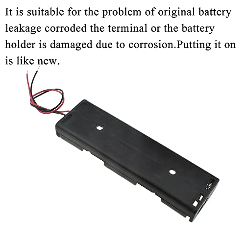 HAHIYO 4xAA Battery Holder Black Adapter Tube Case Not Corrode Solid Good Contact Bear Battery Leakage Smooth Load for Flashlight Torch Led RC 1PCS Plastic - style: 6V 4P(Style2)-1P