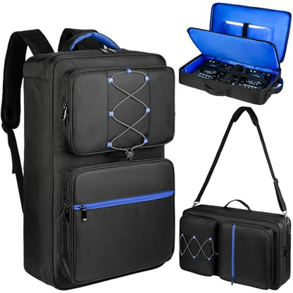 DJ Controller Case Compatible with Pioneer DDJ-FLX4/DDJ-REV1/DDJ-SB3/400 | Multi-Pocket for 16" Laptop,Mic & Headphone,Padded DJ Backpack for Numark Mixtrack Pro FX,Mixstream Pro,Hercules Inpulse 500