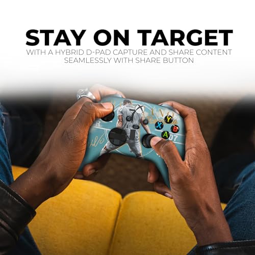 DreamController Ronaaldo Custom X-box Controller Wireless compatible with X-box One/Series X/S Proudly Customized in USA I Permanent HYDRODIP Print(NOT JUST A SKIN)(MODDED) - color: Ronaaldo, size: Modded - Front & Back Print