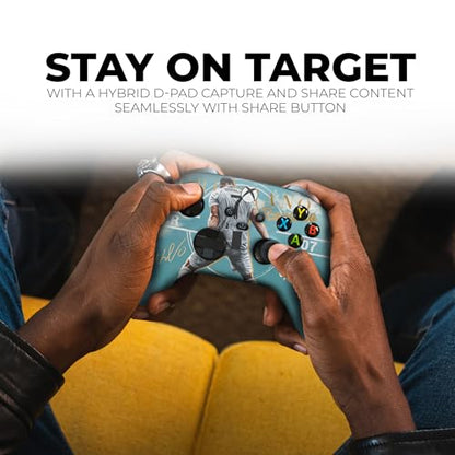 DreamController Ronaaldo Custom X-box Controller Wireless compatible with X-box One/Series X/S Proudly Customized in USA I Permanent HYDRODIP Print(NOT JUST A SKIN)(MODDED) - color: Ronaaldo, size: Modded - Front & Back Print