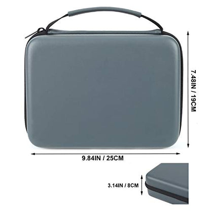 AJKTHGE PS5 / PS4 Controller Case, Dual Gaming Controller Protective Hard Shell, PS5 Two Controllers Travel Carrying Bag with Room for Cable Cord and Accessories (Gray)