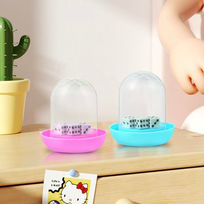 12 Pack Mini Dice Cup Set，Party Favors for Adults Kids Toddlers, Plastic Shaker Dice Game，Shaker Cup Desk Toys, Classroom Rewards, Carnival Prizes, Goodie Bag Stuffers, Treasure Box, Pinata Fillers