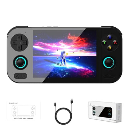 Anbernic RG 476H Retro Handheld Game Console RG 476H Retro Game Console 4.7 inch IPS Multi-Touch Screen Android 13 Unisoc T820 Processor RG476H Support 1080p DP Output WiFi Bluetooth Black - style: Black