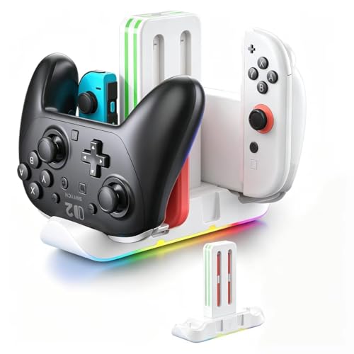 Charging Dock for Nintendo Switch (White) - color: White