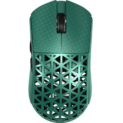 ATTACK SHARK R5Ultra 8K Carbon Fiber Wireless Gaming Mouse, Green&Tape | 42K DPI,PAW3950 MAX Sensor,39g Ultra-Lightweight,Nordic 52840 MCU Chip,Wired/BT/2.4GHz Wireless Programmable Mouse for PC/Mac - color: Green&Griptape