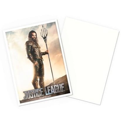 Dragon Shield | Matte Art Sleeves | 100 CT - Smooth & Tough Premium TCG Sleeves | Compatible with Pokemon, One Piece & Magic the Gathering | Aquaman Justice League - color: Justice League - Aquaman