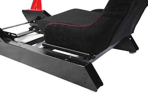 CS-Pro Modular Simracing Cockpit | Fully Adjustable | Direct drive Support,Compatible with Thrustmaster, Fanatec, Moza Racing on PC, Xbox and PS, Compatible with Wheels Up to 38NM,Includes Expansion Bracket - color: CSP Frame+Fordable seat