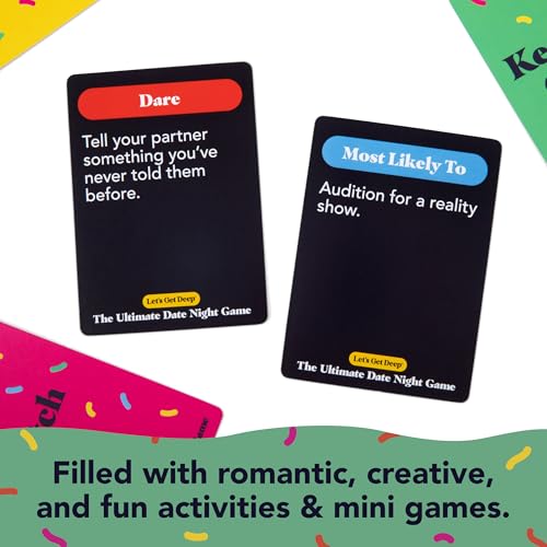 The Ultimate Date Night Game by Relatable, Great for Couples Games and Stay at Home Date Night Ideas, From The Makers of Let's Get Deep Relationship Card Game, Includes 200 Cards & Spinner - style: Ultimate Date Night Game