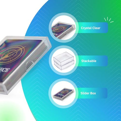 10 Pack Clear Acrylic Card Storage Boxes with Lids - 3 1/2" L x 2 1/2" W x 1/2" H Baseball Card Storage Box, Sports Card Boxes and Magic Card Storage Box - Made in USA - size: 3 1/2" L x 2 1/2" W x 1/2" H, style: 10.0