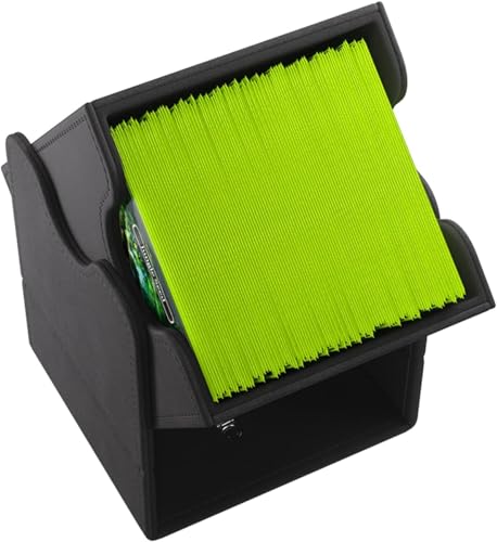 GameGenic Card Deck Box – Deck Box: Squire XL Black 100CT – Durable and Sturdy TCG, OCG Card Storage – Compatible with Pokemon Yugioh Commander and MTG Magic: The Gathering Cards - color: Black