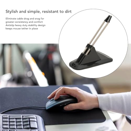 Gaming Mouse Bungee, Drag-Free Wired Mouse Support Flexible Mouse Cable Management Mouse Bungee Device Universal Mouse Cord Holder Rustproof Mouse Cord Management Fixer Holder for Esports, Black