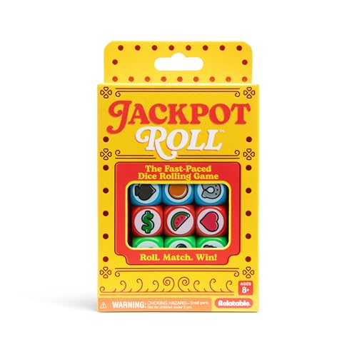 Jackpot Roll by Relatable – A Fast Paced Casino Themed Dice Game for Family Game Night and Games for Adults – Includes 20 Betting Tokens, 50 Cards, 12 Dice and Instructions