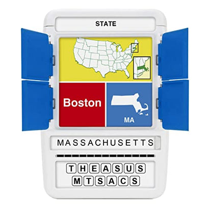 US States & Capitals Flash Cards | All 50 States and Capitals to Learn | Fun and Functional Case | Ultimate Flashcards for United States Geography | Card Games for Kids and Adults | Ages 6+ - style: US States & Capitals