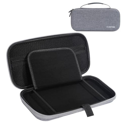 LENTION Carrying Case for Nintendo Switch 2(2025) with Handle, Protective Switch 2 Hard Shell Case with 10 Game Card Slots, Slim Compact & Lightweight Travel Bags for Console & Accessories (Gray) - color: Gray