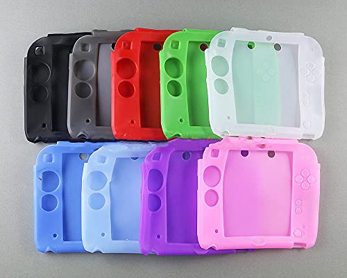 Protective Soft Silicone Rubber Gel Skin Case Cover for 2DS Controller (White) - color: WHITE
