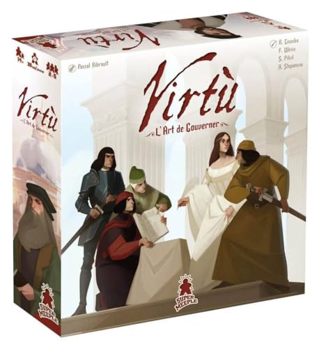 Virtù Board Game Italian Renaissance Themed Strategy Game Deep Strategic City Building Game for Adults and Teens Ages 14+ 2-5 Players Average Playtime 60-150 Minutes, Made by Super Meeple