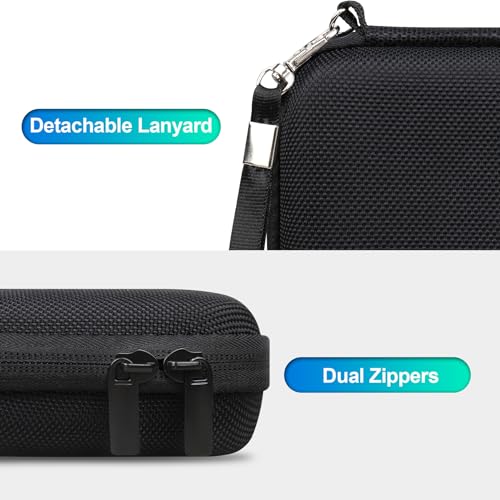 BOVKE Carrying Case Compatible with Anbernic RG35XXSP / RG34XX SP Handheld Game Console, Clamshell Retro Games Consoles Flip Hand-held System Holder with Mesh Pocket for Cables and Accessories, Black - style: Black Case