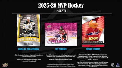 2025-26 Upper Deck MVP Hockey Retail Box