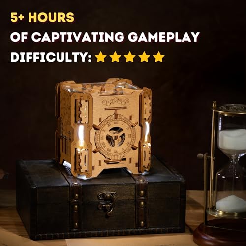 Puzzle Potato Tesla Box - Electronic Puzzle Box - Escape Room Game in a Box - Brain Teaser - 3D Wooden Puzzle for Adults - Money Puzzle Box for Cash Gift - Birthday GiftBox MoneyBox - color: Tesla Box