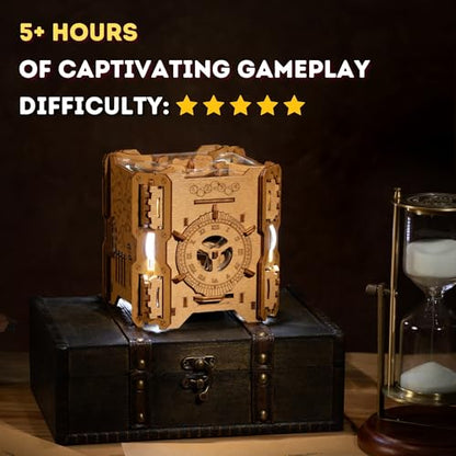 Puzzle Potato Tesla Box - Electronic Puzzle Box - Escape Room Game in a Box - Brain Teaser - 3D Wooden Puzzle for Adults - Money Puzzle Box for Cash Gift - Birthday GiftBox MoneyBox - color: Tesla Box