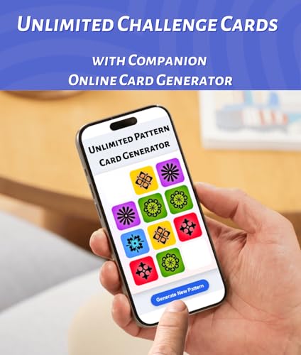 Pattern Matching Board Game for Kids & Adults, Family Night Board Games, Block Puzzle Games for Kids, Ages 3+ to 99 yrs, Play 1 to 5 Players, Unlimited Puzzle Cards, Perfect All Occasion Gift